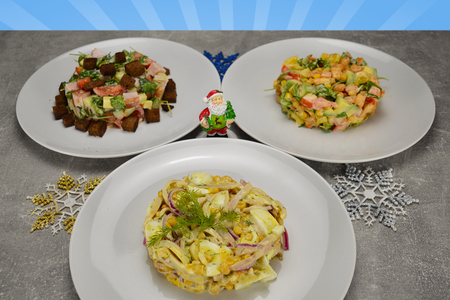 Новогодние салаты: лучшие рецепты для праздничного стола