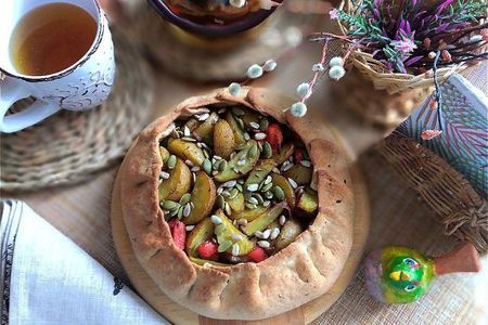 Ржано-пшеничная галета: простой рецепт с печеным картофелем и перцем