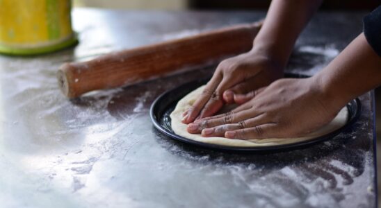 Image for: Идеальная пицца на тонком тесте: рецепт для вас. Tags: пицца, самодельный, тесто, замешивание, повар, еда, ку...