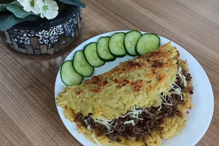 Рецепт большого картофельного драника с мясом: пошаговое приготовление